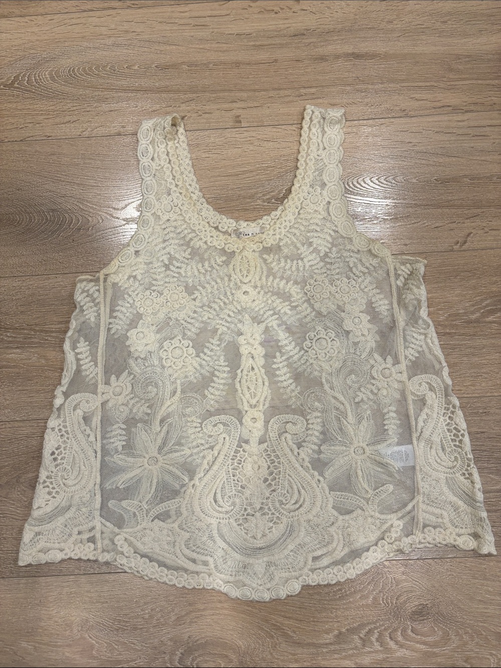 Cream Lace Top $5 add on
